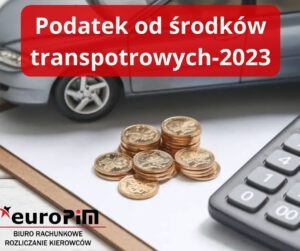 Podatek od środków transportowych- zmiany w 2023 r.